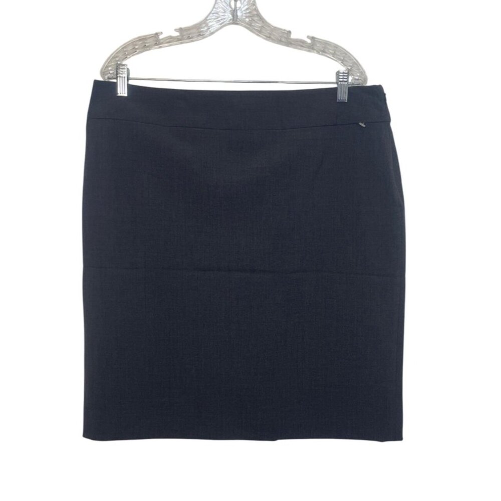 George Pencil Skirt Womens 16W Grey New WOT Professional Officewear Lined